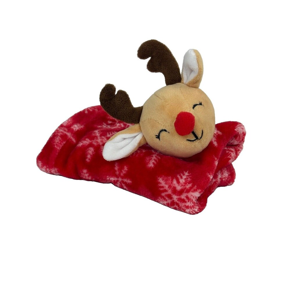 Rudolph the Red-Nosed Reindeer Lovie Snuggle Security Blanket New